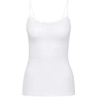 CALIDA Etude Toujours Spaghetti-Top Damen, verstellbare Träger, edle Nadelstreifen-Optik, mit Swiss+Cotton-Gütesiegel