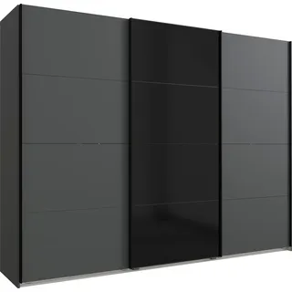 WIMEX Schwebetürenschrank Barcelona 270 x 208 x 65 cm Schwarz