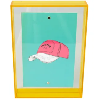 Queence Wechselrahmen modern gelb 10x15 cm 1 St.