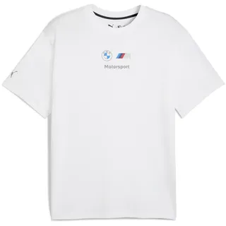 Puma Bmw Mms Ess+ Logo Kurzarm-t-shirt - PUMA White - S
