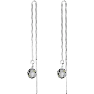 Elli Ohrringe Damen Glamour Hänger mit Kristall in 925 Sterling Silber
