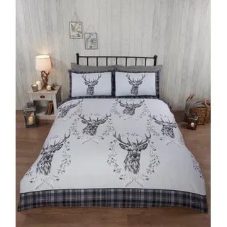 Rapport Home Angus Hirsch Rentier-Grau 135 x 200 cm + 80 x 80 cm