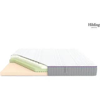 Hilding Sweden Visco-Matratze HILDING SWEDEN "Hej Visco-Matratze, 7 Zonen Premiumqualität", weiß, B:90cm H:20cm L:200cm, Bezug (oben): 72% Polyester, 27% Viskose, 1% Elasthan. Bezug (unten): 100% Polyester.