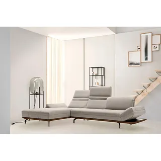 creation by rolf benz Creation BY ROLF BENZ, Ecksofa »CR.420, Designecksofa, L-Form« in 2 Qualitäten, Holzrahmen in Eiche natur), oder Nußbaum, Breite 313 cm,