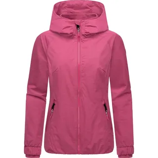 Winterjacke RAGWEAR "Winterjacke Dizzie Warm Rain", Damen, Gr. S, pink (fuchsia), Obermaterial: 100% Polyester PES.  Obermaterial: Futter: 100% Polyester PES. 100% Polyester PES., figurumspielend hüftbedeckend, Ärmel ohne Ärmelschlitz Rippbündchen, Jacken Winterjacke, Wasserdichte warme Damen Jacke mit Kapuze