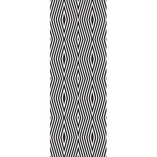 Queence Vinyltapete »Mohammad« Antikoptik Barock Kunst bedruckt glatt 90x250cm, selbstklebend, kinderleichte Anbringung,, Sticker, schwarz