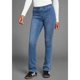 Arizona Jeansjeggings »Bootcut mit leichtem Thermo Effekt«, High Waist blau