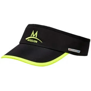 Mission Cooling Visier - Black / High Vis Green - One Size