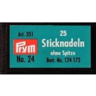 Prym 124172 Sticknadeln ohne Sp. ST 24 0,80 x 37 mm silberfarbig, silber