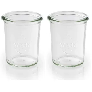 APS 82371 12er-Set Weck-Gläser, Dessertgläser, Mini-Sturzform, 160 ml, Ø 6 cm, Höhe 8 cm (Packung mit 2)
