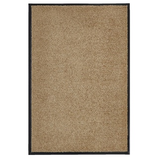 andiamo Premium-Fußmatte Wash & Clean - langlebige Schmutzfangmatte Hauseingang - als Fußmatte innen oder als Fußabtreter im überdachten Außenbereich - saugstarker Fußabstreifer 40 x 60 cm Beige