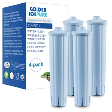 GOLDEN ICEPURE TÜV SÜD, NSF-zertifizierter vollautomatischer Kaffeemaschinen-Wasserfilter-Ersatz für Jura® Blue Filterpatrone, kompatibel mit Jura® ENA®, Packung mit 4 (Nicht für Jura® E6, E8)