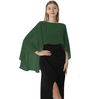 Hotshawl Damen Chiffon-umhang001 Pashmina-Schal | Leichte, klassische Capelets für Damen, weicher Überzug für Hochzeit, Brautjungfern, formeller Hals, durchsichtige Schals für