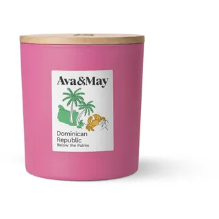 Ava&May Dominican Republic Duftkerze 410g Kokosnuss, Orchidee | Tonkabohne, exotisch-blumig, vegan