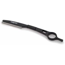 Termix professionelles Gravurrasiermesser. Werkzeug für Schnitte und Gravuren. Austauschbare, hochwertige Edelstahlklingen. Farbe: Schwarz.