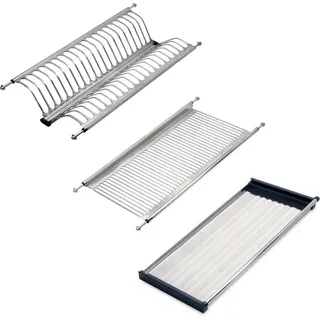 Emuca Abtropfgestell aus Rostfreiem Stahl Drynox Modul 500 mm Edelstahl