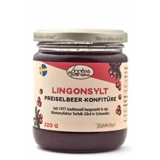 Linneas svenska - Preiselbeer-Konfitüre 330 g