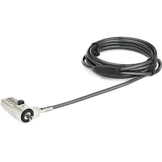 Startech Laptop Sicherheitsschloss (4-stelliges, verstellbares Zahlenschloss, f, Notebook security cable lock