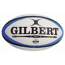 Gilbert Herren Rugbyball Omega Match Mehrfarbig blau/schwarz Size 3