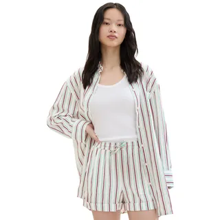 TOM TAILOR Denim Longbluse mit Streifenmuster, bunt