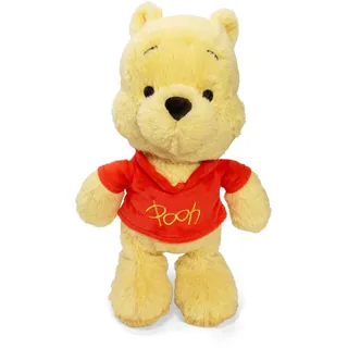 Disney Winnie Puuh Plüschfigur – kuschelweicher Teddybär, bekannt aus Film & TV, Stofftier für Kinder und Fans, detailgetreu, 25 cm, ab 3 Jahren