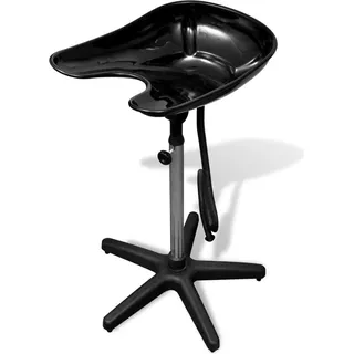 vidaXL Haarwaschbecken Schwarz - Blau