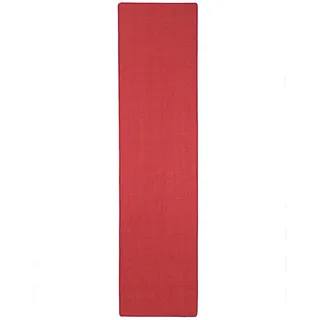 Snapstyle Sisal Natur Läufer Teppich , Rot , Textil , 80x320 cm , Teppiche und Böden, Teppiche, Teppichläufer, Läufer