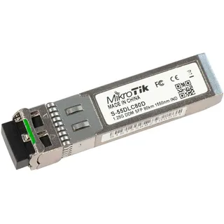 MicroTik S-55DLC80D SFP 1.25G, module for 80km links with Dual LC-connector