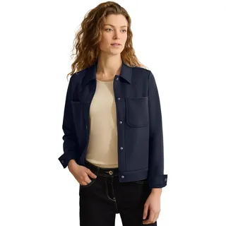 Cecil Damen B253940 Kurze Sweatjacke, Universal Blue, XL EU