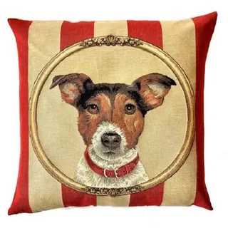 Gobelin Kissen Jack Russell Portrait