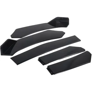 Frontschürze Spoiler 5 Stück Frontschürze Lip Body Kit Universal Lip Splitter Spoiler Diffusor Canard Protector für Auto
