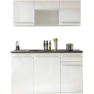 BASIC by Balculina Küchenzeile Jazz 160 cm weiß