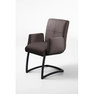 exxpo - sofa fashion Freischwinger Kunstleder braun