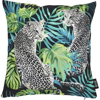 done.® »Velour Print Leopard« Beidseitig bedruckte Kissenhüle ohne Füllung, 1 Stück