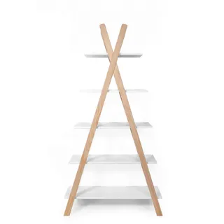 Möbilia Kinderregal Dolidoo 90 x 170 x 35 cm Pinie massiv weiß