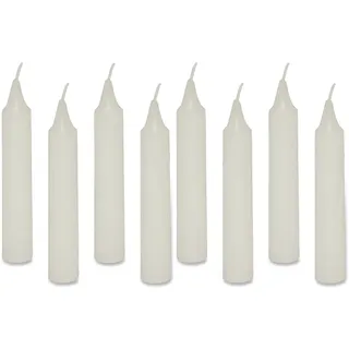 small foot kleine weiße Kerzen, 36 Stück, geeignet für Geburtstagskranz oder Zug, ca. 6,5 cm hoch und ca. 1 cm Ø, 4429 (Packung mit 2)