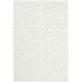 Webteppich , Creme, Weiß , Textil , Abstraktes , rechteckig , 133x195 cm , Oeko-Tex® Standard 100 , für Fußbodenheizung geeignet , Teppiche und Böden, Teppiche, Webteppiche