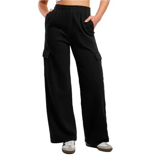 Urban Classics Baggy Light Terry Trainingshose - Black - XL
