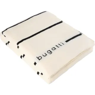 Bugatti Wohndecke , Schwarz, Weiß , Textil , Streifen , 150x200 cm , Textiles Vertrauen - Oeko-Tex®, DIN EN ISO 9001, Oeko-Tex® Standard 100, Made in Europe , Kettelrand , Heimtextilien, Wohntextilien, Decken, Kuscheldecken