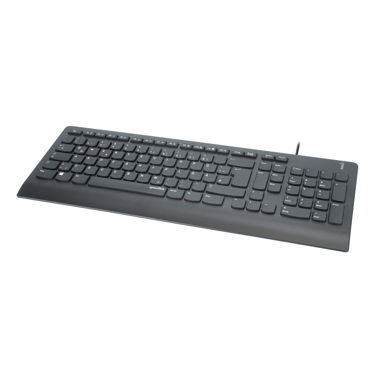 Bild von HI-GENIC Antibacterial Keyboard, schwarz, USB, DE (SL-640009-BK)