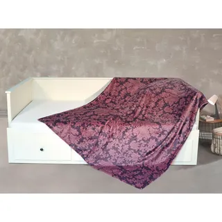 KiNZLER Wohndecke »Kaschmirtouch« elegantes Allover-Design, Kuscheldecke, bedruckt, 150x200 cm, lila
