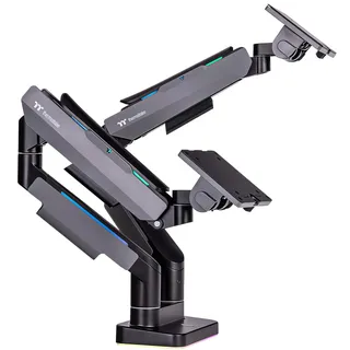 Thermaltake GEA Dual RGB Gaming Monitor Arm Black