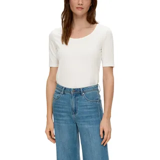 s.Oliver Damen 2142196 T-Shirt, 210 creme, 44