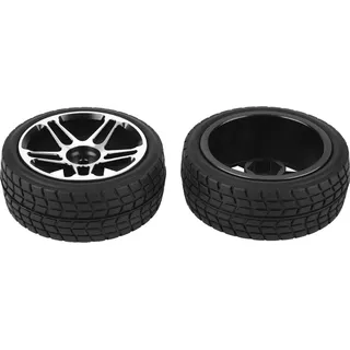 2 Stück langlebige Gummireifen für RC-Truck, 67 mm Durchmesser, passend für Redcat/HSP Straßenautos, Farbe Blau