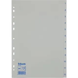 Leitz Register A4 Blau/weiß 12 St.