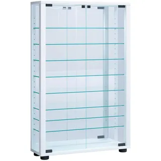 VCM Standvitrine Lumo Mini 59 x 18 x 100 cm Weiß