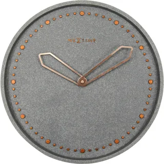 Wanduhr , Grau , Kunststoff , 35x35x4 cm , RoHS, Ce , leises Uhrwerk , Dekoration, Uhren, Wanduhren