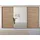 Schwebetürenschrank OTELI 368 x 214 x 68 cm Beige/Braun