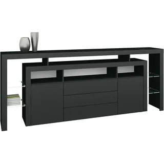 borchardt Möbel Rosario 220 x 88 x 35 cm Schwarz