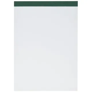 Baier & Schneider Brunnen 1055430 Notizblock (A5, blanko, 50 Blatt, geheftet und perforiert, 60g/m2)